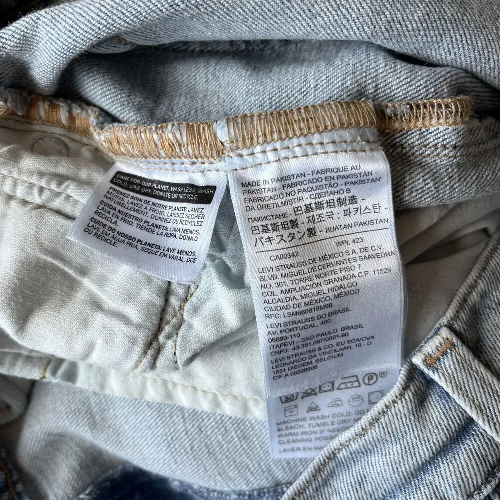 Levi’s Made & Crafted 511 Slim Jeans Men’s 32x34 Light Wash Blue Denim
